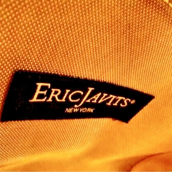 Eric Javits Squishee Metallic Gold/Tan/Blk Satchel &Patent Leather-Excel Cond - Picture 7 of 12